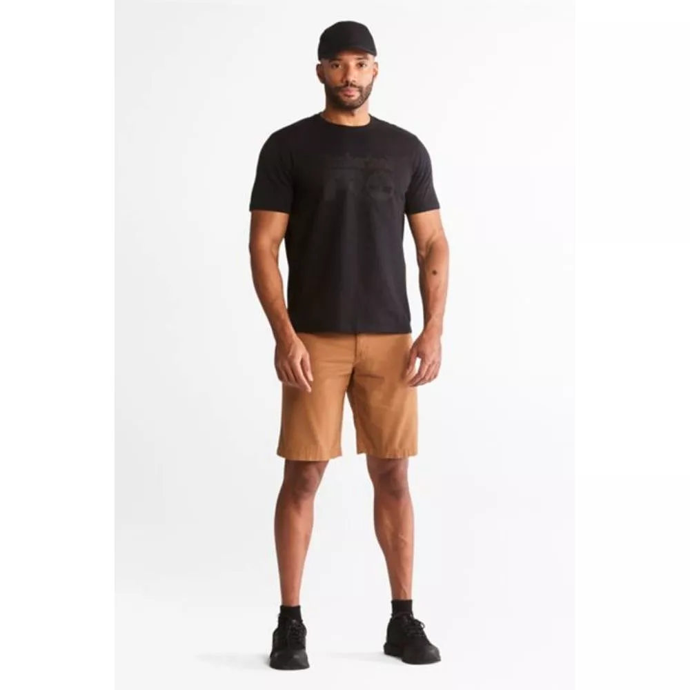 Timberland PRO Men's Short-Sleeve Textured Graphic Work T-Shirt - Black