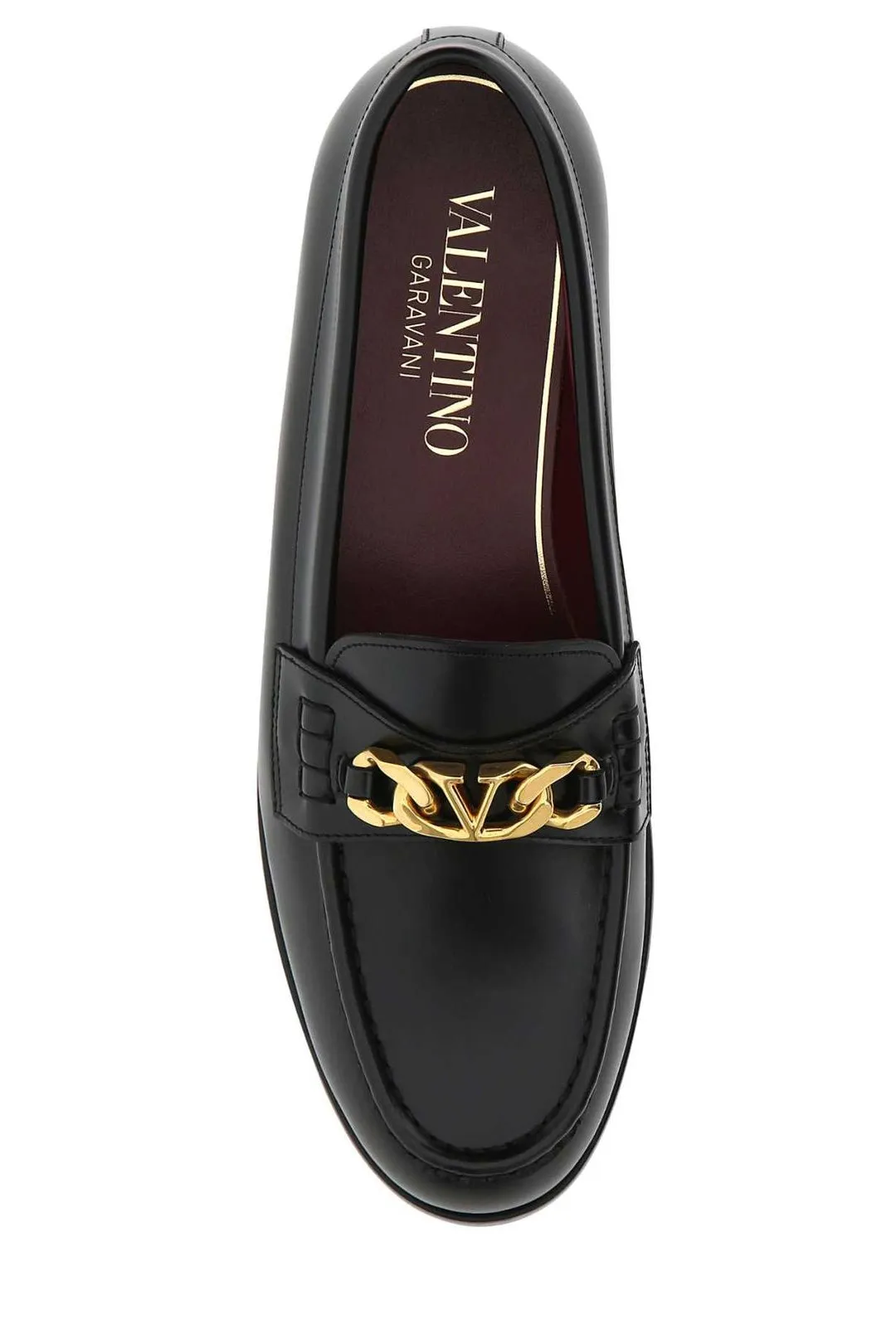 Valentino VLogo Plaque Slip-On Loafers