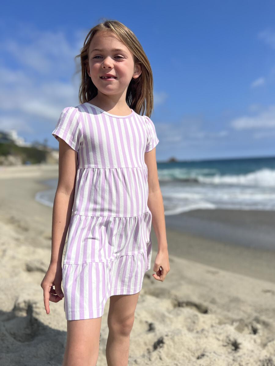 Vignette - Lavender Stripe Iona Dress