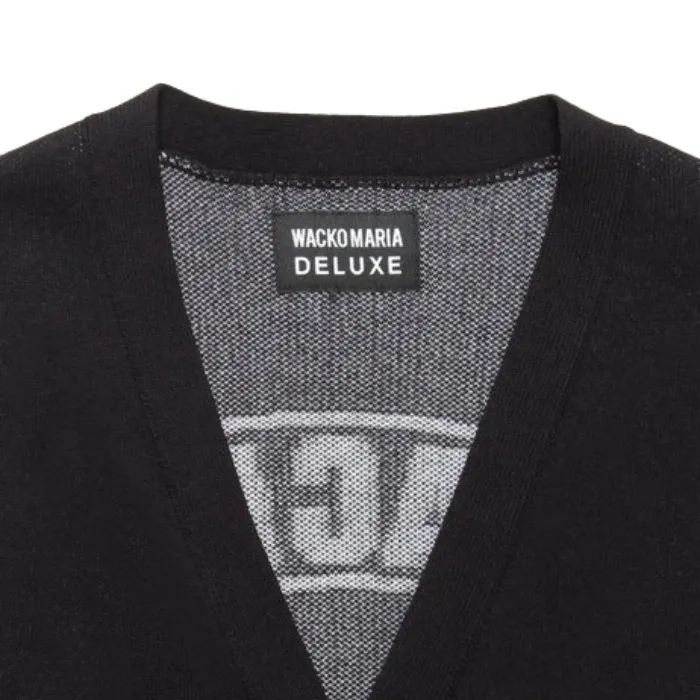 WACKO MARIA  |Unisex Wool Street Style Cotton Oversized Logo Cardigans