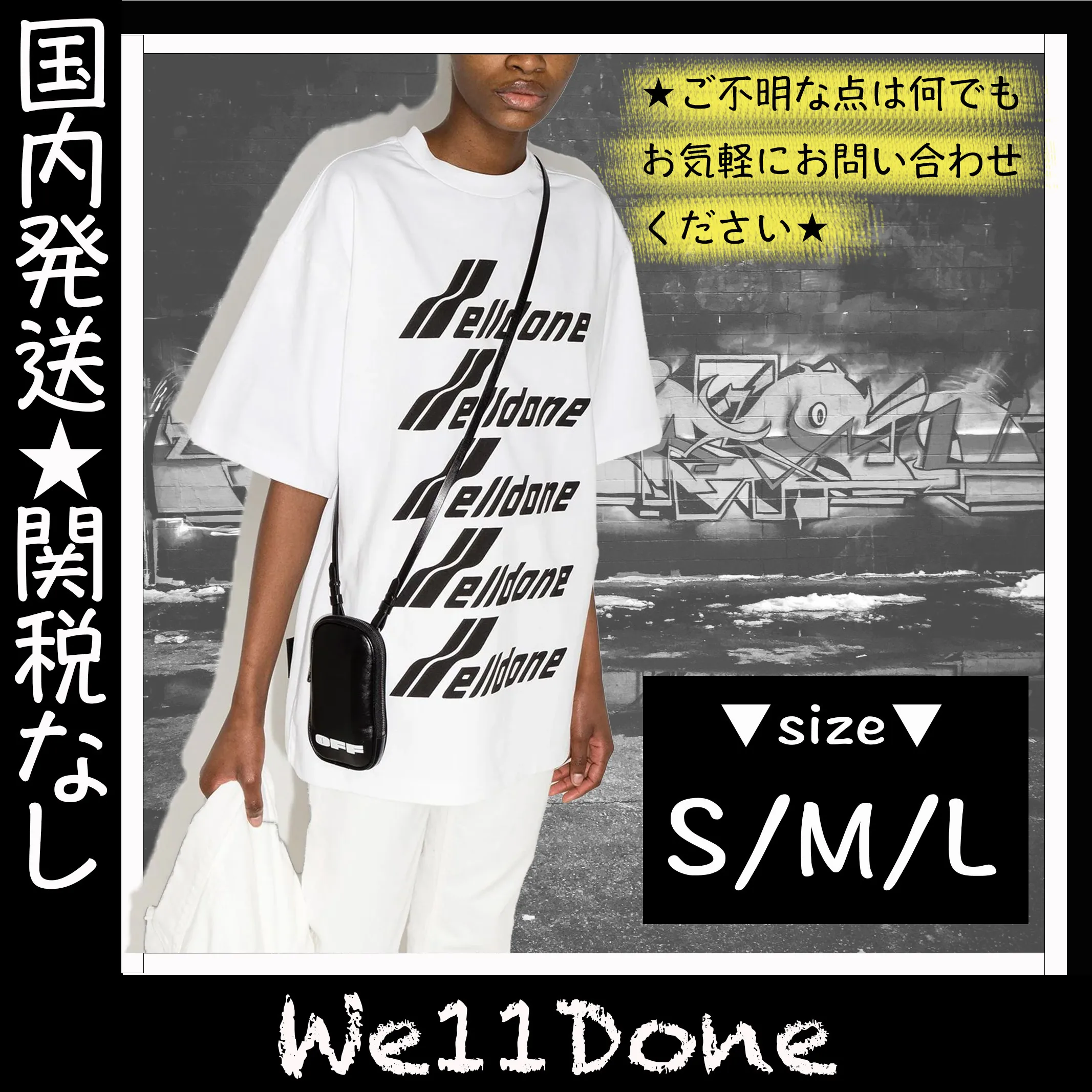 We11Done  |Crew Neck Unisex Street Style U-Neck Cotton Short Sleeves