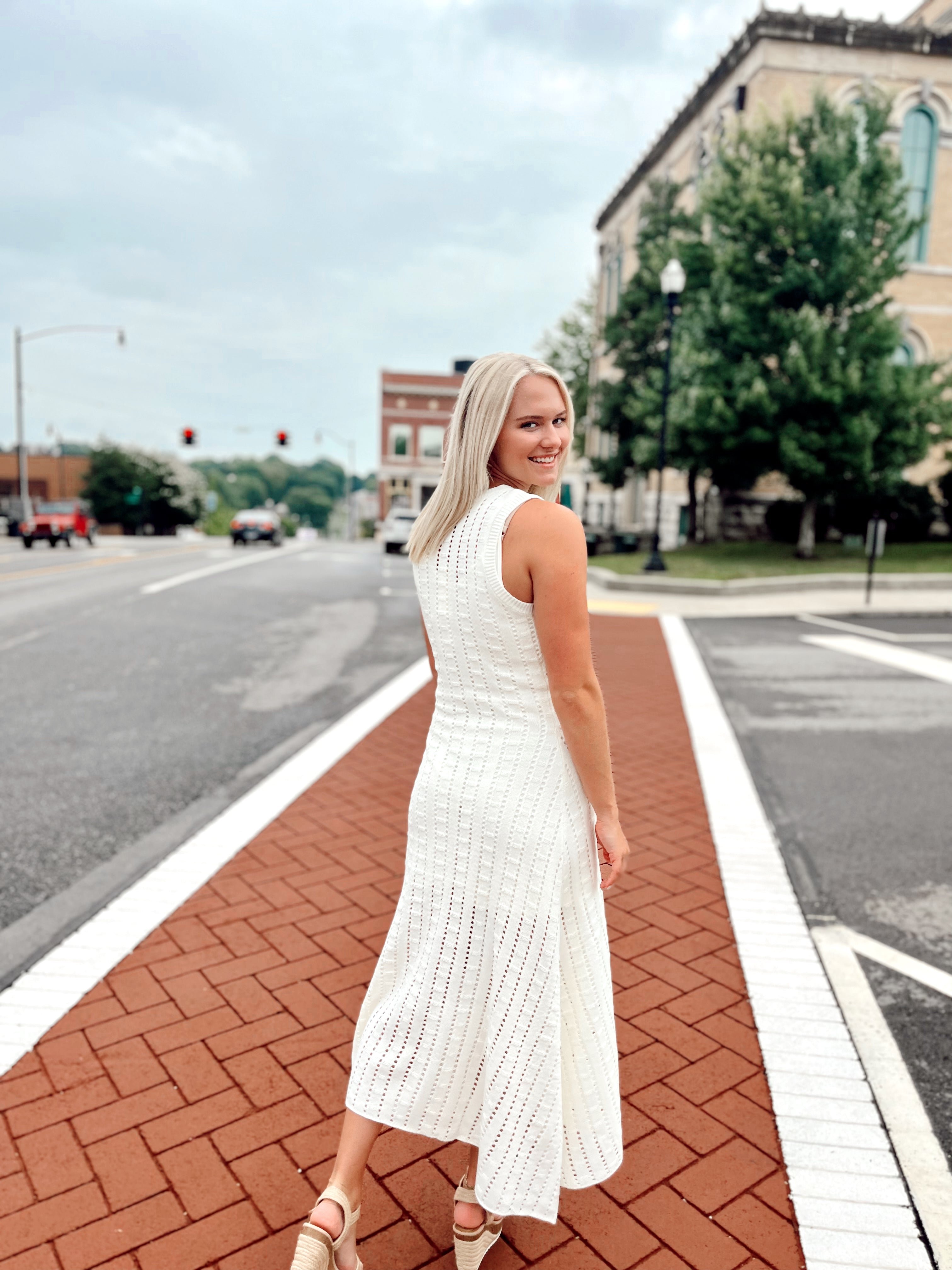 Willa Ivory Sweater Maxi Dress