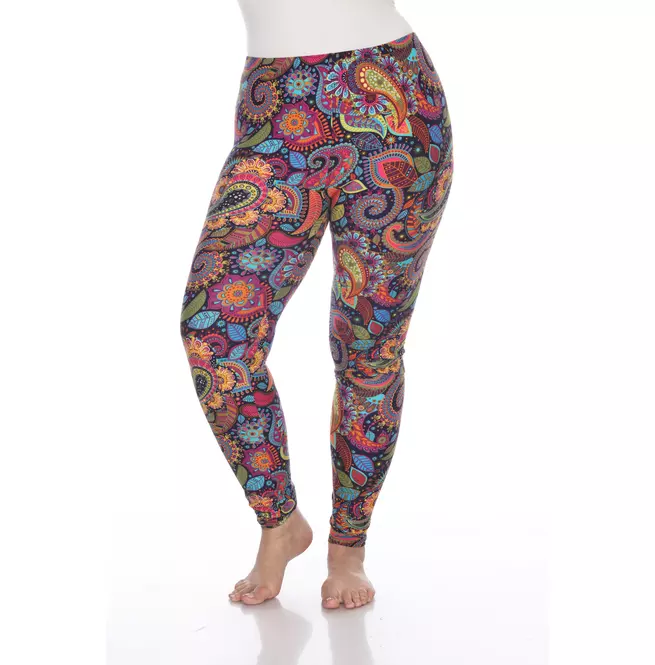 Women's Plus Size Paisley Print Leggings