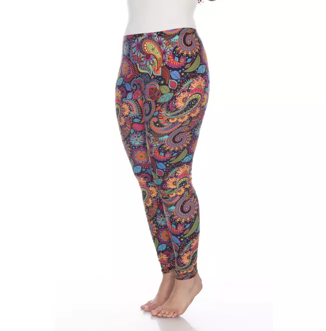 Women's Plus Size Paisley Print Leggings