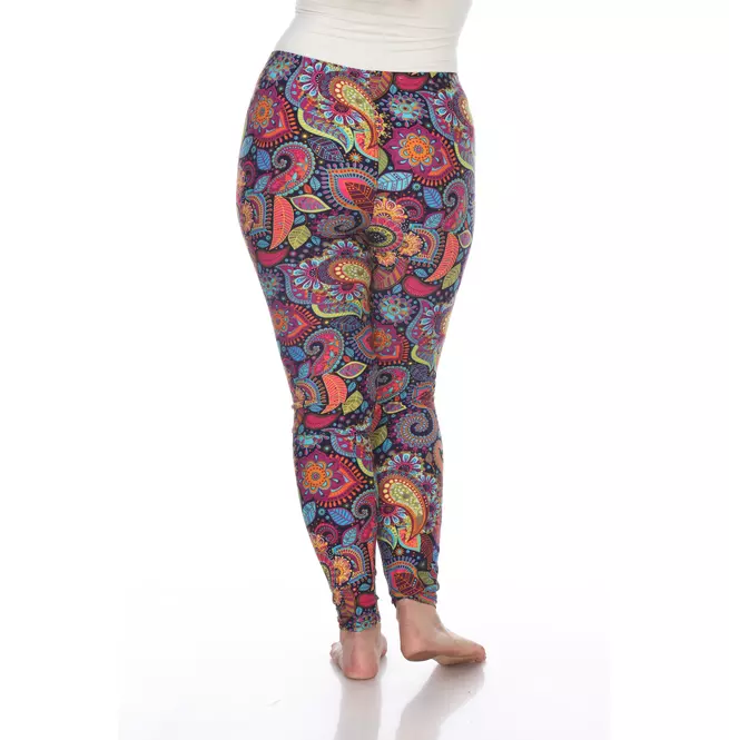 Women's Plus Size Paisley Print Leggings