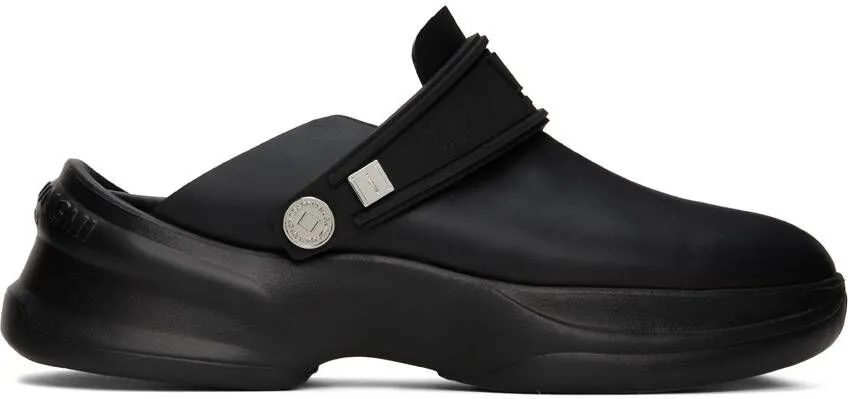 Wooyoungmi Black Embossed Clogs