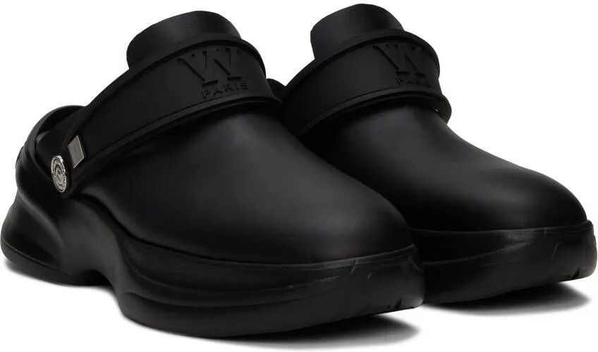 Wooyoungmi Black Embossed Clogs